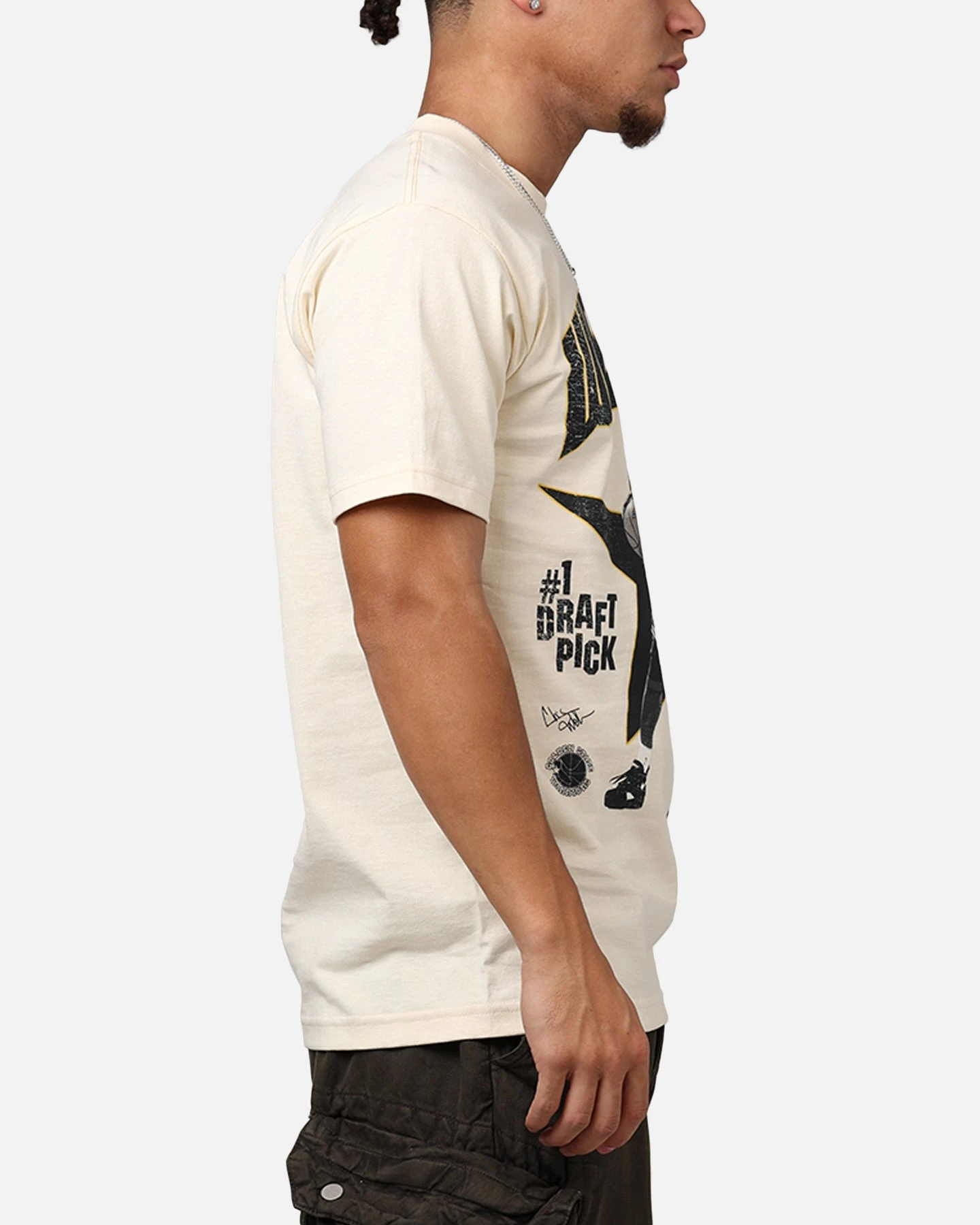 Mitchell & Ness Chris Webber #1 Draft Pick T-Shirt Cream 6 Mitchell & Ness Chris Webber #1 Draft Pick T-Shirt Cream - Image 4