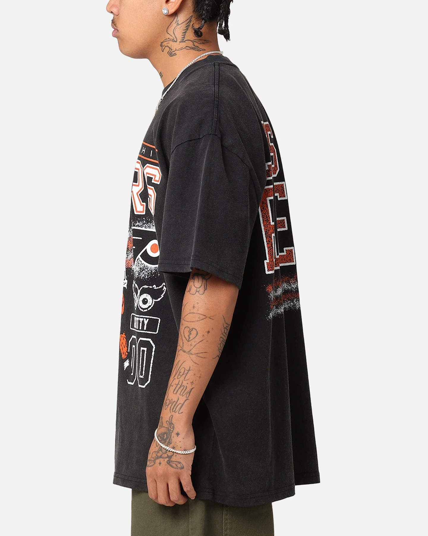 Culture Kings Philadelphia Flyers Mascot Heavy T-Shirt Vintage Black 8 Culture Kings Philadelphia Flyers Mascot Heavy T-Shirt Vintage Black - Image 6