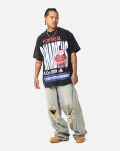 Culture Kings Montreal Canadiens Heavy T-Shirt Vintage Black -Culture Kings 02050400 YV013 mens 000020