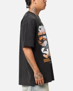 Culture Kings San Jose Sharks Shark Attack Heavy T-Shirt Vintage Black -Culture Kings 02050404 YV013 mens 000050