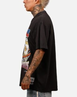 Mitchell & Ness Chicago Bulls Vs Los Angeles Lakers Stub T-Shirt Overdyed Black -Culture Kings 02050438 YO325 mens 0050