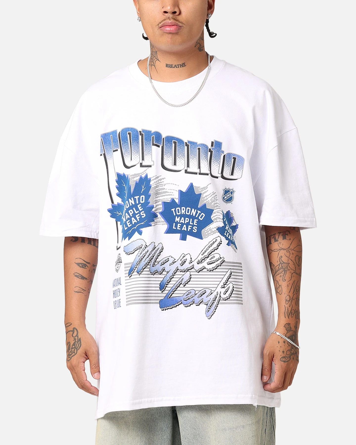 Culture Kings Toronto Maple Leafs Heavyweight T-Shirt White 3 Culture Kings Toronto Maple Leafs Heavyweight T-Shirt White