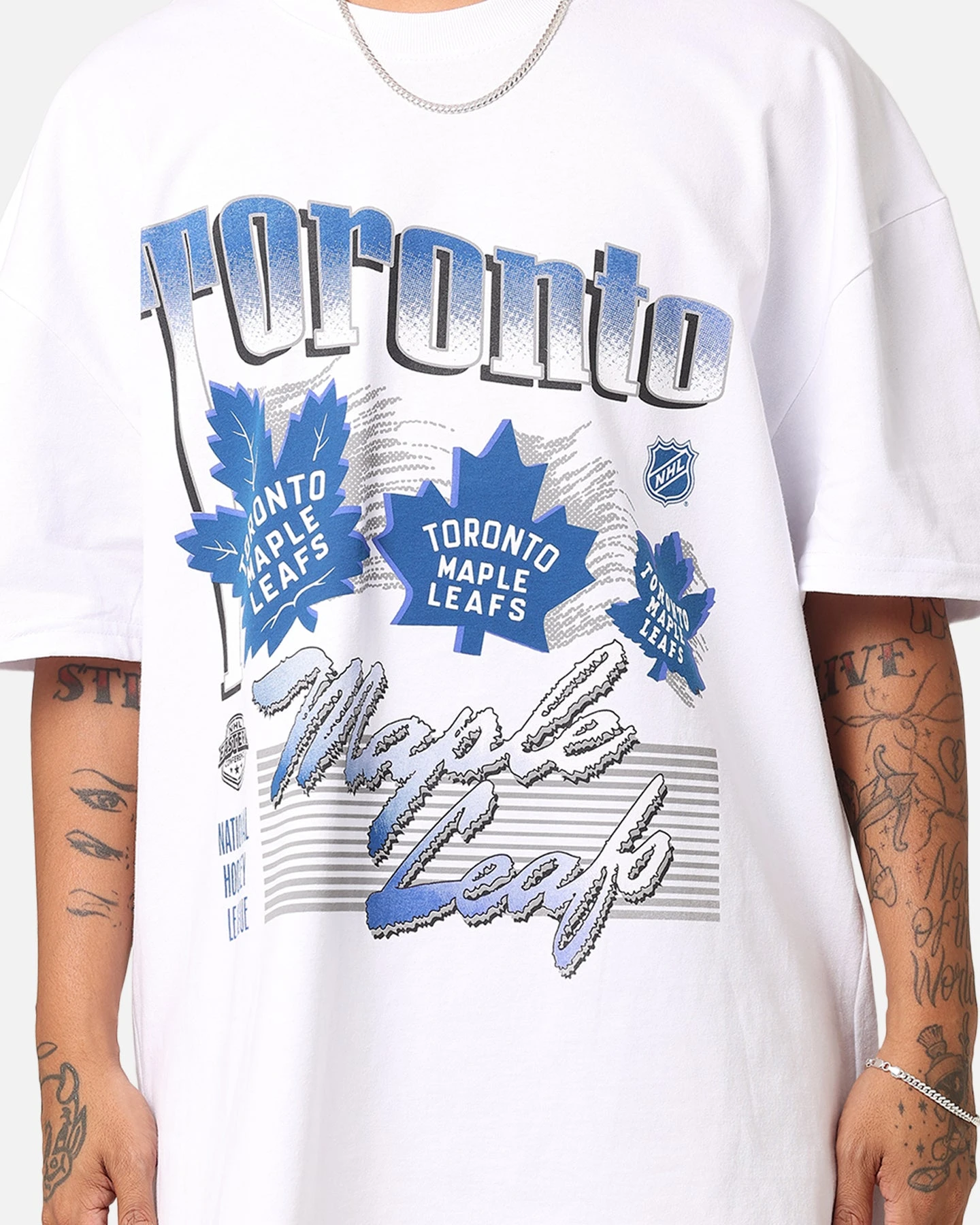 Culture Kings Toronto Maple Leafs Heavyweight T-Shirt White 6 Culture Kings Toronto Maple Leafs Heavyweight T-Shirt White - Image 4