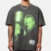 Star Wars Qui Gon Jinn Heavyweight T-Shirt Black Wash