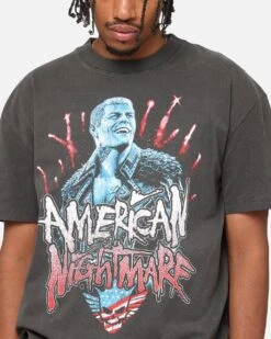 Culture Kings X WWE Cody Rhodes Heavy T-Shirt Black Wash -Culture Kings 02050488 YB295 mens 00070