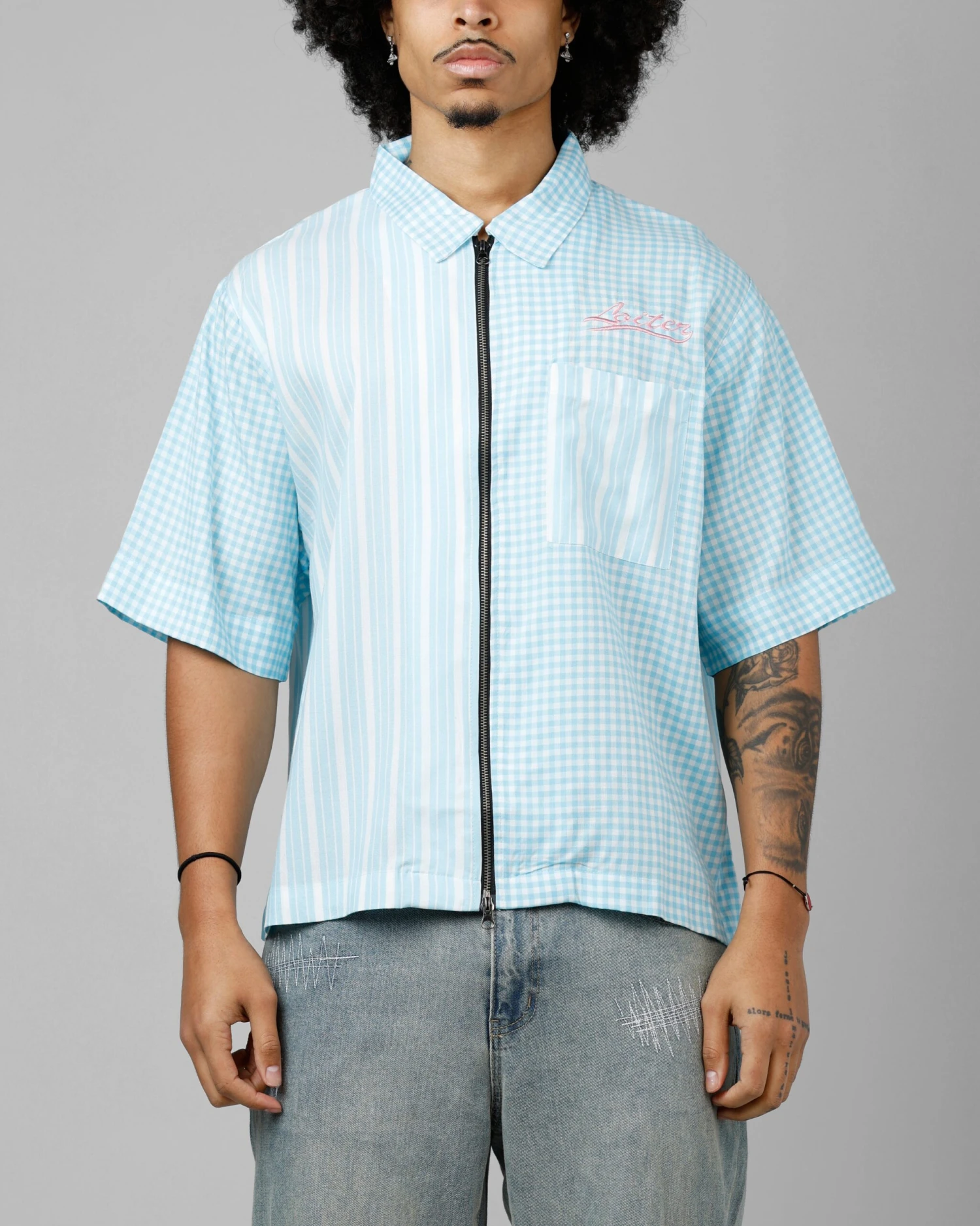 Loiter Calabasas Shirt Blue Stripe 3 Loiter Calabasas Shirt Blue Stripe