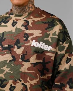 Loiter Freeway Crewneck Woodland Camo -Culture Kings 02050522 YC040 mens 0070