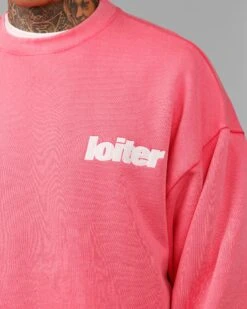 Loiter Freeway Crewneck Pink -Culture Kings 02050522 YP001 mens 0070