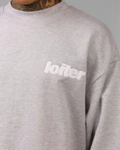 Loiter Freeway Crewneck Grey Marle -Culture Kings 02050522 YQ163 mens 0070