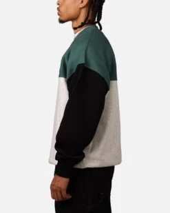 Carre Floral Oversized Panel Crewneck Black/Green -Culture Kings 02050589 YX164 mens 0050