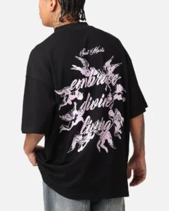 Saint Morta Divine Living T-Shirt Black -Culture Kings 02050606 YB001 mens 0070