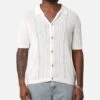 XXIII Elliot Knit Button Up Shirt White -Culture Kings 02050618 YW100 mens 00010