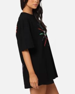 American Thrift X DC Batman The Joker Scars Heavy T-Shirt Black -Culture Kings 02050636 YB001 womens 0050