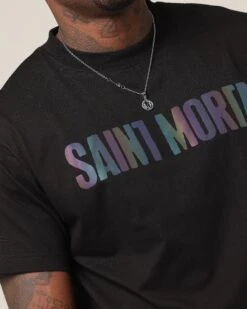 Saint Morta Lafayette V2 Ages T-Shirt Black/Iridescent -Culture Kings 02050661 YB702 mens 0000070 1489e995 351f 4cda b2f3 1ffd5672745b