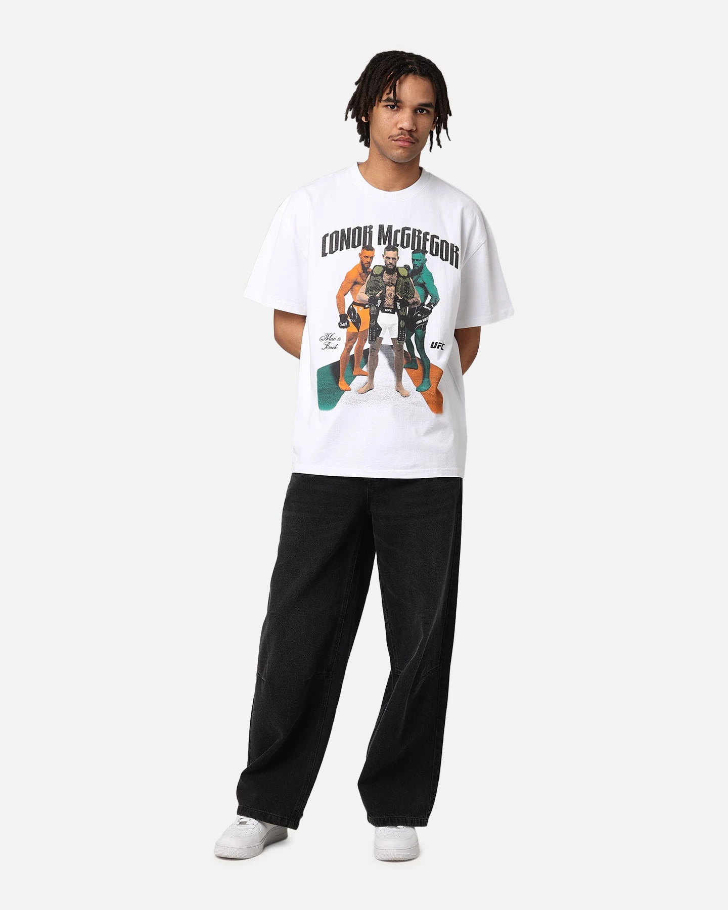 UFC By Culture Kings Conor McGregor The Notorious Heavy T-Shirt White 5 UFC By Culture Kings Conor McGregor The Notorious Heavy T-Shirt White - Image 3