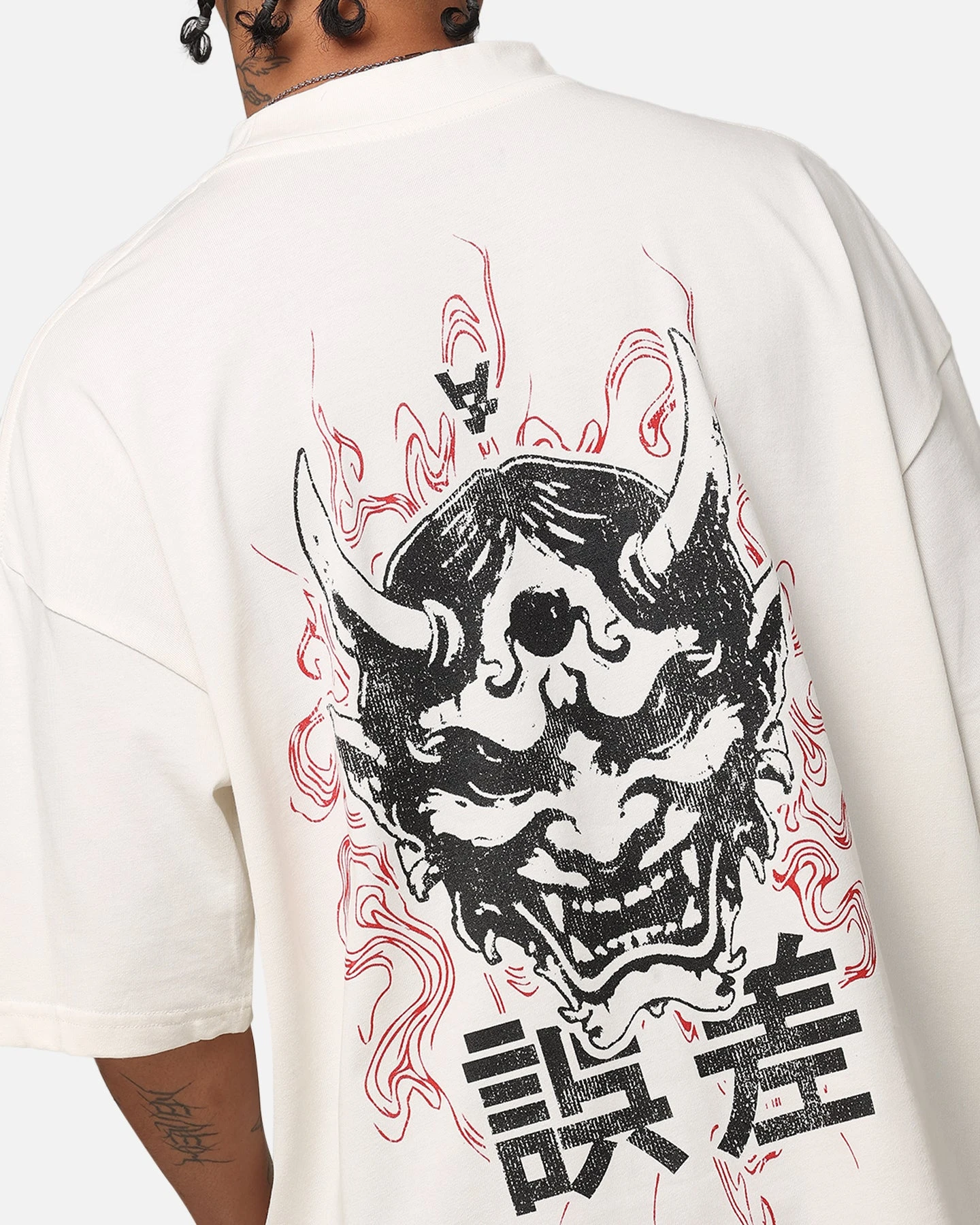 The Anti Order Oni Mockneck T-Shirt Off White 9 The Anti Order Oni Mockneck T-Shirt Off White - Image 7