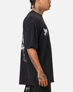 The Anti Order Pegasus Lost T-Shirt Black Acidwash -Culture Kings 02050774 YB017 mens 0050