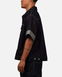 MNML Raw Denim Short Sleeve Jacket Blue -Culture Kings 02050788 YX001 mens 0050