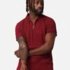 XXIII Ethan Quarter Zip Polo Shirt Maroon -Culture Kings 02050813 YM100 mens 000010
