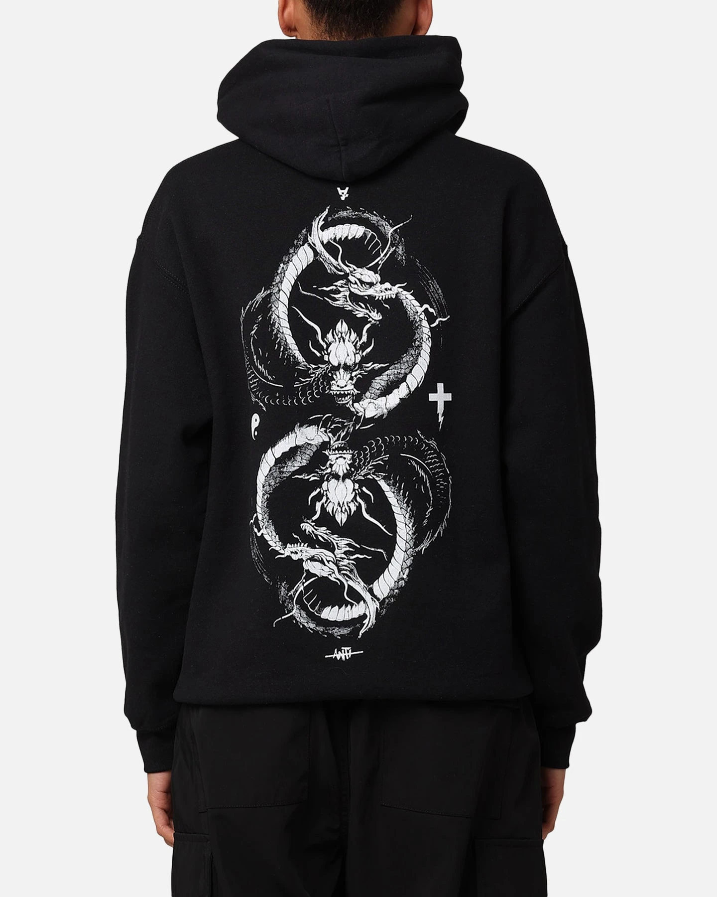 The Anti Order Double Dragon Hoodie Black/White 3 The Anti Order Double Dragon Hoodie Black/White