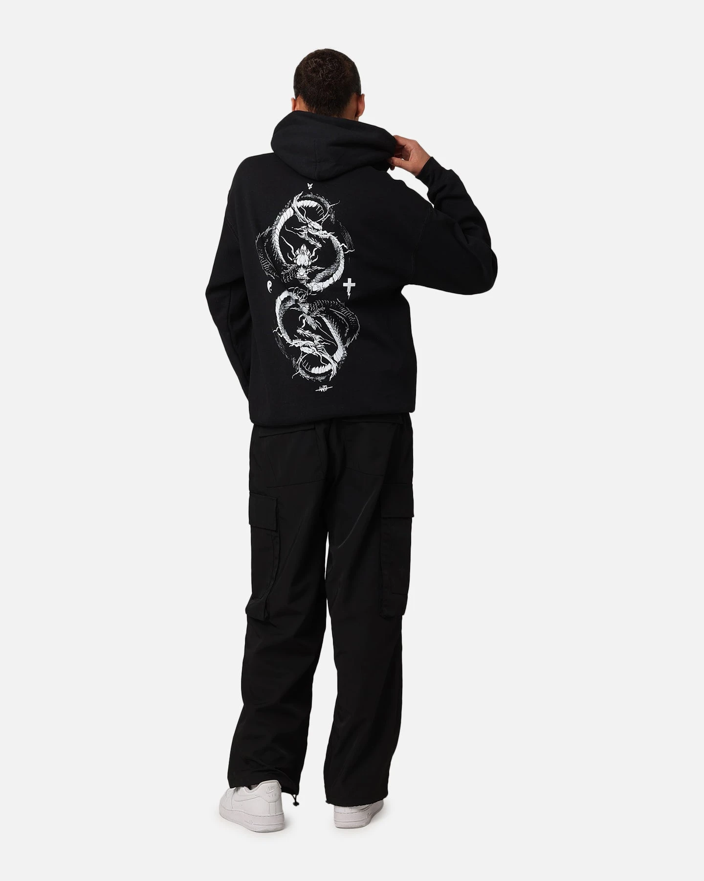 The Anti Order Double Dragon Hoodie Black/White 5 The Anti Order Double Dragon Hoodie Black/White - Image 3