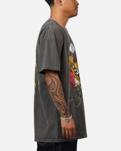 Vintage Goat Crew X Garfield Smiling Cat Heavyweight T-Shirt Vintage Black Wash -Culture Kings 02050905 YB295 mens 0040 6237d61a 3c21 4afd b7a0 de6917bf9a81