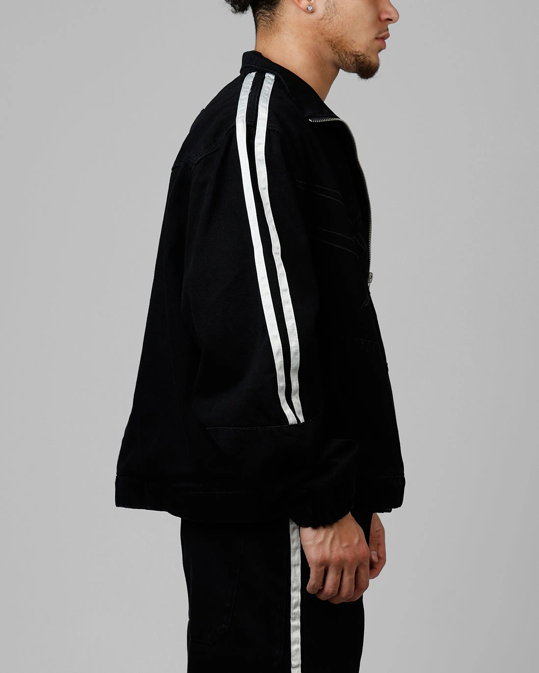 Loiter Track Star Denim Jacket Black 6 Loiter Track Star Denim Jacket Black - Image 4