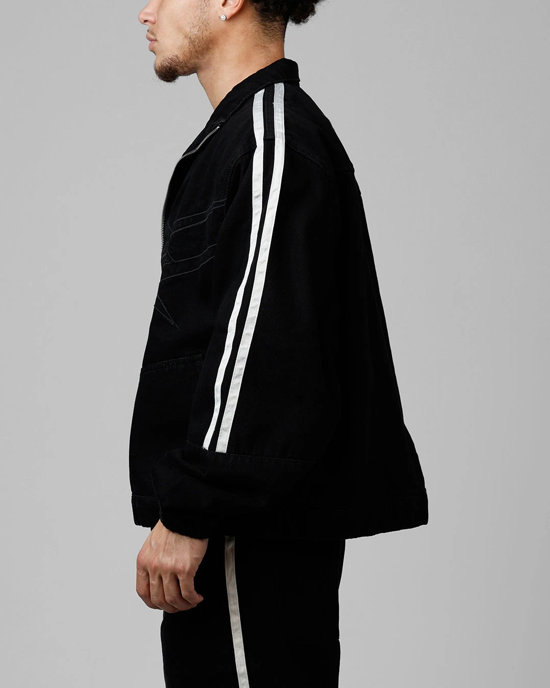 Loiter Track Star Denim Jacket Black 7 Loiter Track Star Denim Jacket Black - Image 5