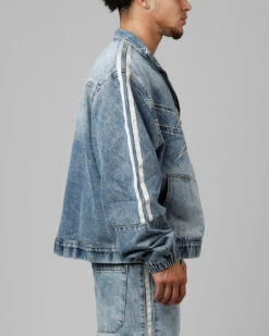 Loiter Track Star Denim Jacket Blue Wash -Culture Kings 02050916 YX112 mens 0040