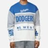 '47 BRAND 47 Brand Los Angeles Dodgers On Five Crewneck Blue/Grey