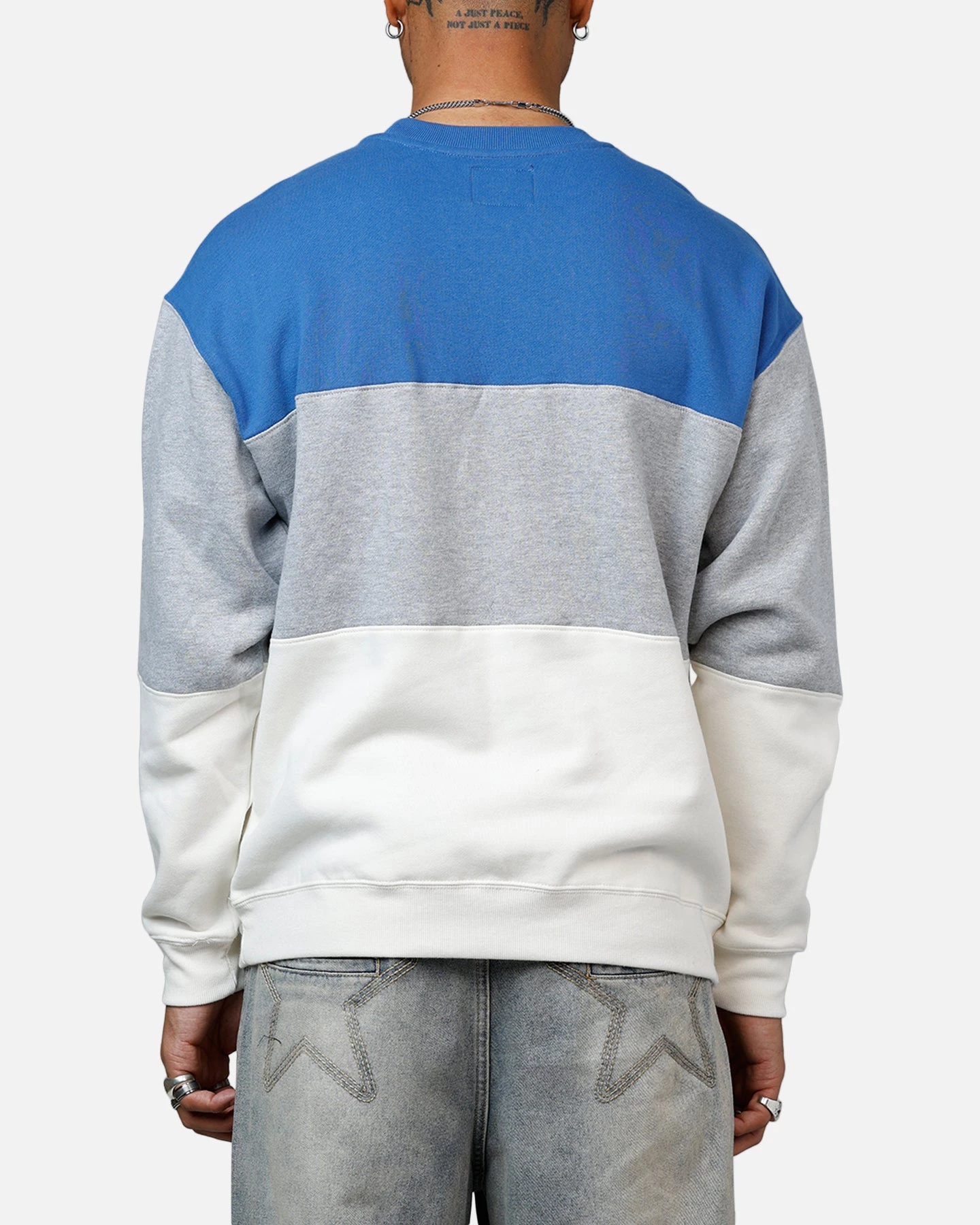 '47 BRAND 47 Brand Los Angeles Dodgers On Five Crewneck Blue/Grey 4 '47 BRAND 47 Brand Los Angeles Dodgers On Five Crewneck Blue/Grey - Image 2