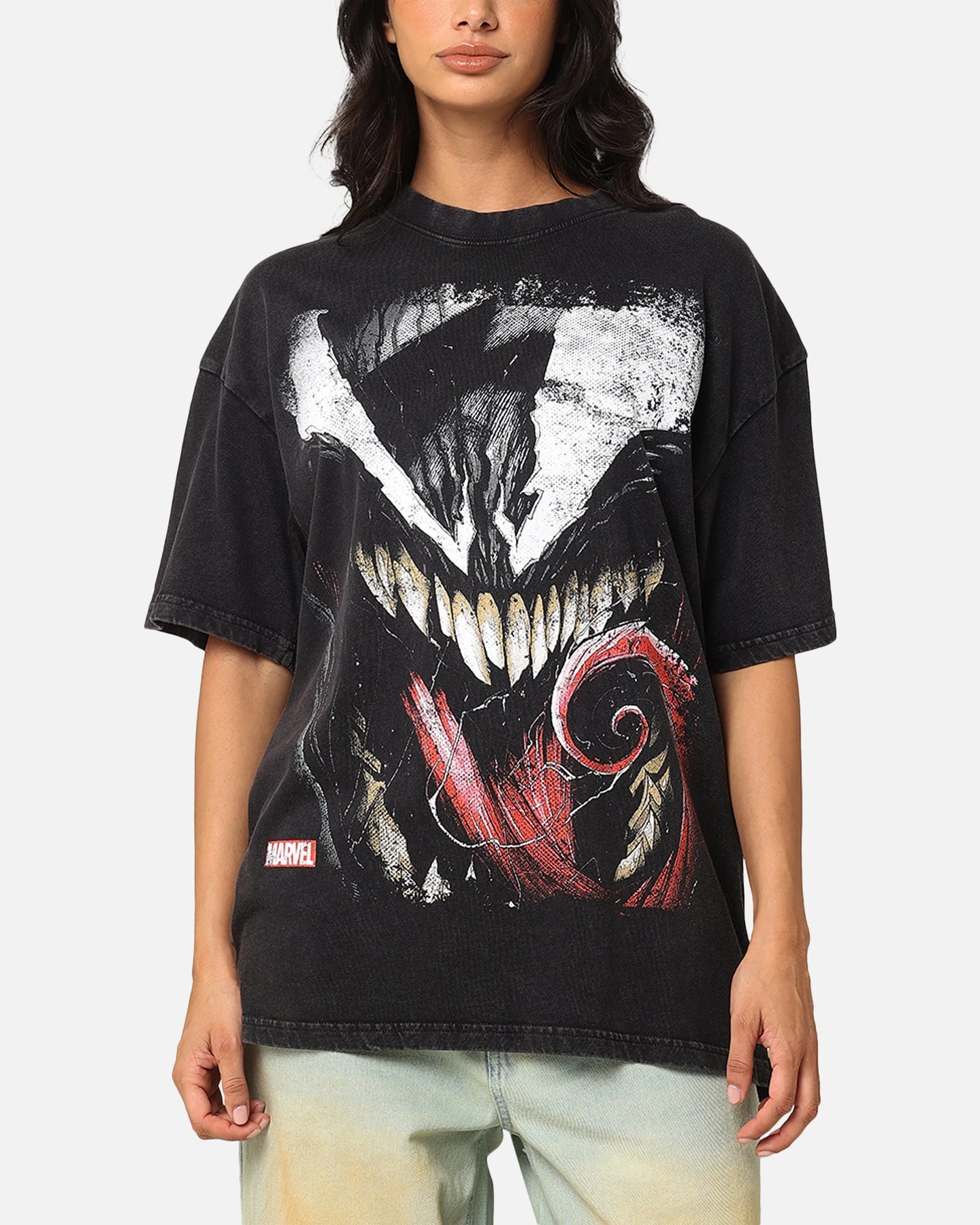 Goat Crew Marvel Spider-Man Y2K Venom The Host Vintage T-Shirt Black Acidwash 3 Goat Crew Marvel Spider-Man Y2K Venom The Host Vintage T-Shirt Black Acidwash