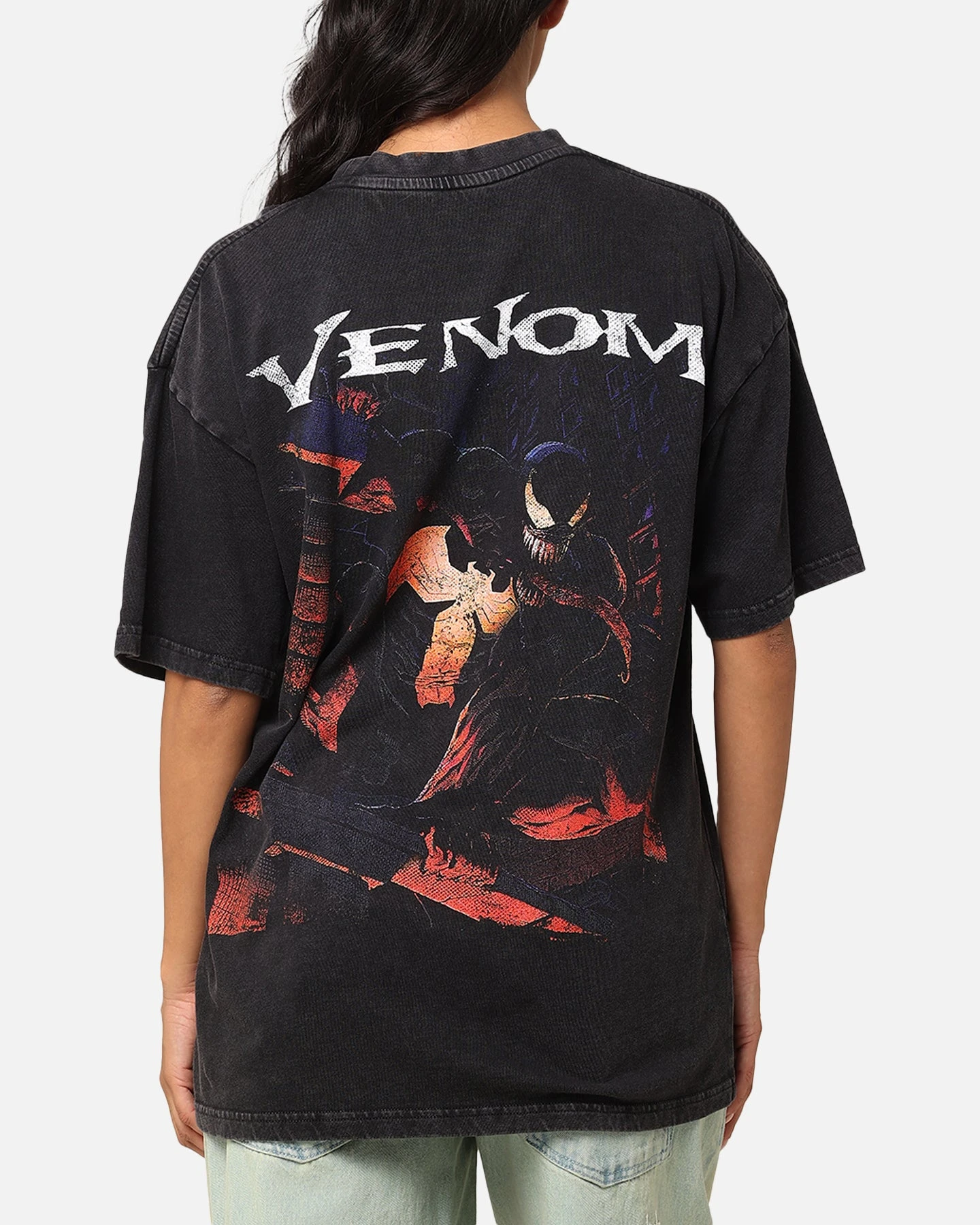 Goat Crew Marvel Spider-Man Y2K Venom The Host Vintage T-Shirt Black Acidwash 4 Goat Crew Marvel Spider-Man Y2K Venom The Host Vintage T-Shirt Black Acidwash - Image 2