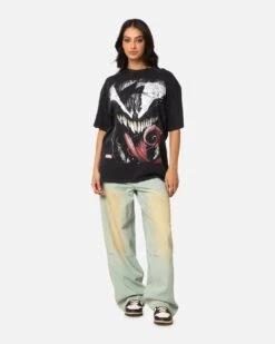 Goat Crew Marvel Spider-Man Y2K Venom The Host Vintage T-Shirt Black Acidwash 11 Goat Crew Marvel Spider-Man Y2K Venom The Host Vintage T-Shirt Black Acidwash -Culture Kings 02051105 YB017 womens 00030