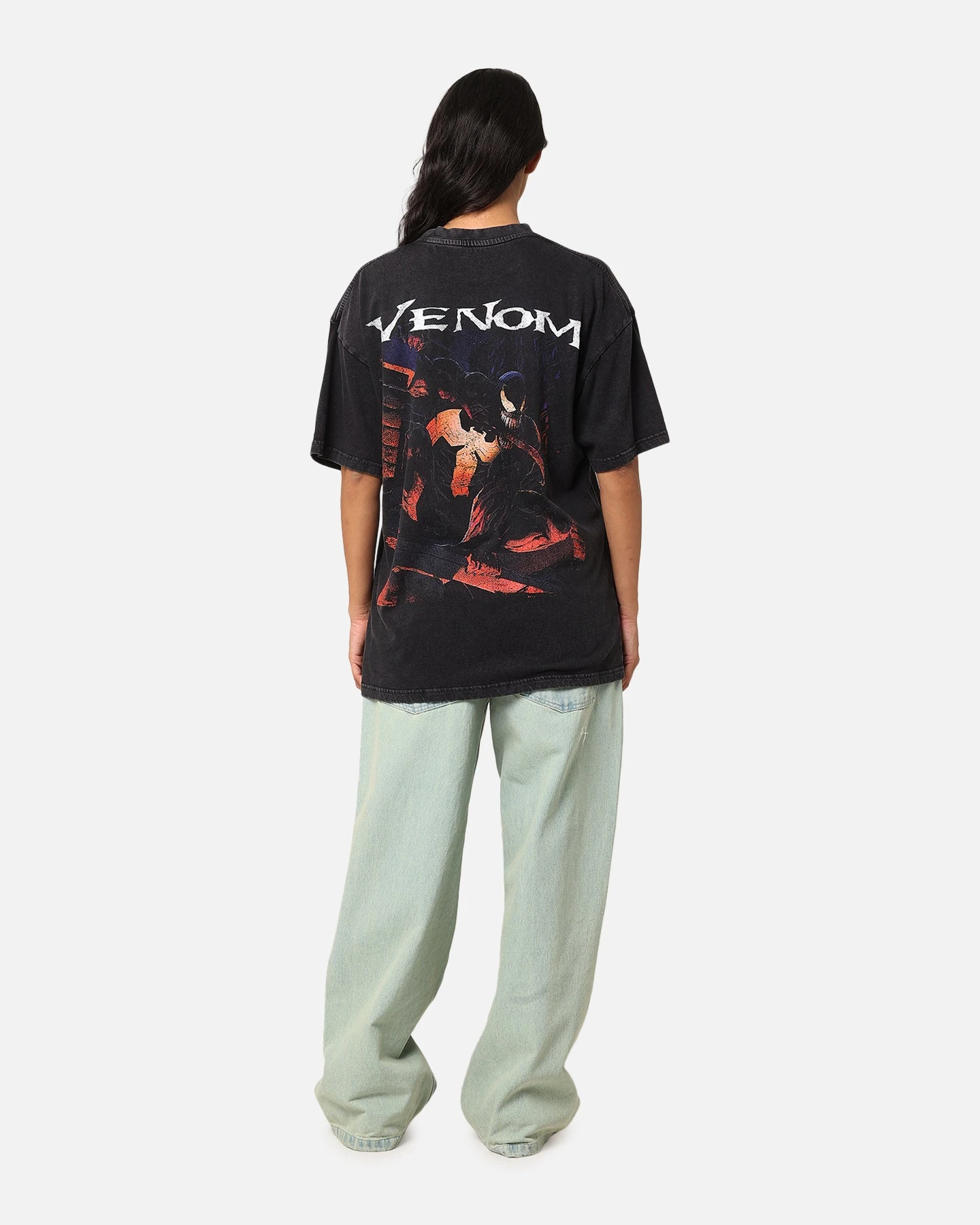 Goat Crew Marvel Spider-Man Y2K Venom The Host Vintage T-Shirt Black Acidwash 6 Goat Crew Marvel Spider-Man Y2K Venom The Host Vintage T-Shirt Black Acidwash - Image 4