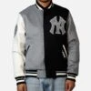 Pro Standard New York Yankees Reverse French Terry Wool Varsity Jacket Black/Grey -Culture Kings 02051148 YB006 mens 0010
