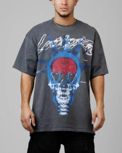 Loiter Brain Rot Vintage T-Shirt Charcoal