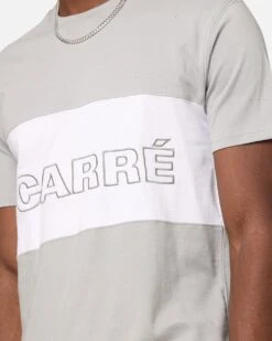 Carre Boost Panel T-Shirt Grey/White -Culture Kings 02051214 YQ122 mens 00060