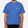 Carre Floral Pocket Oversized T-Shirt Blue -Culture Kings 02051218 YX001 mens 00010
