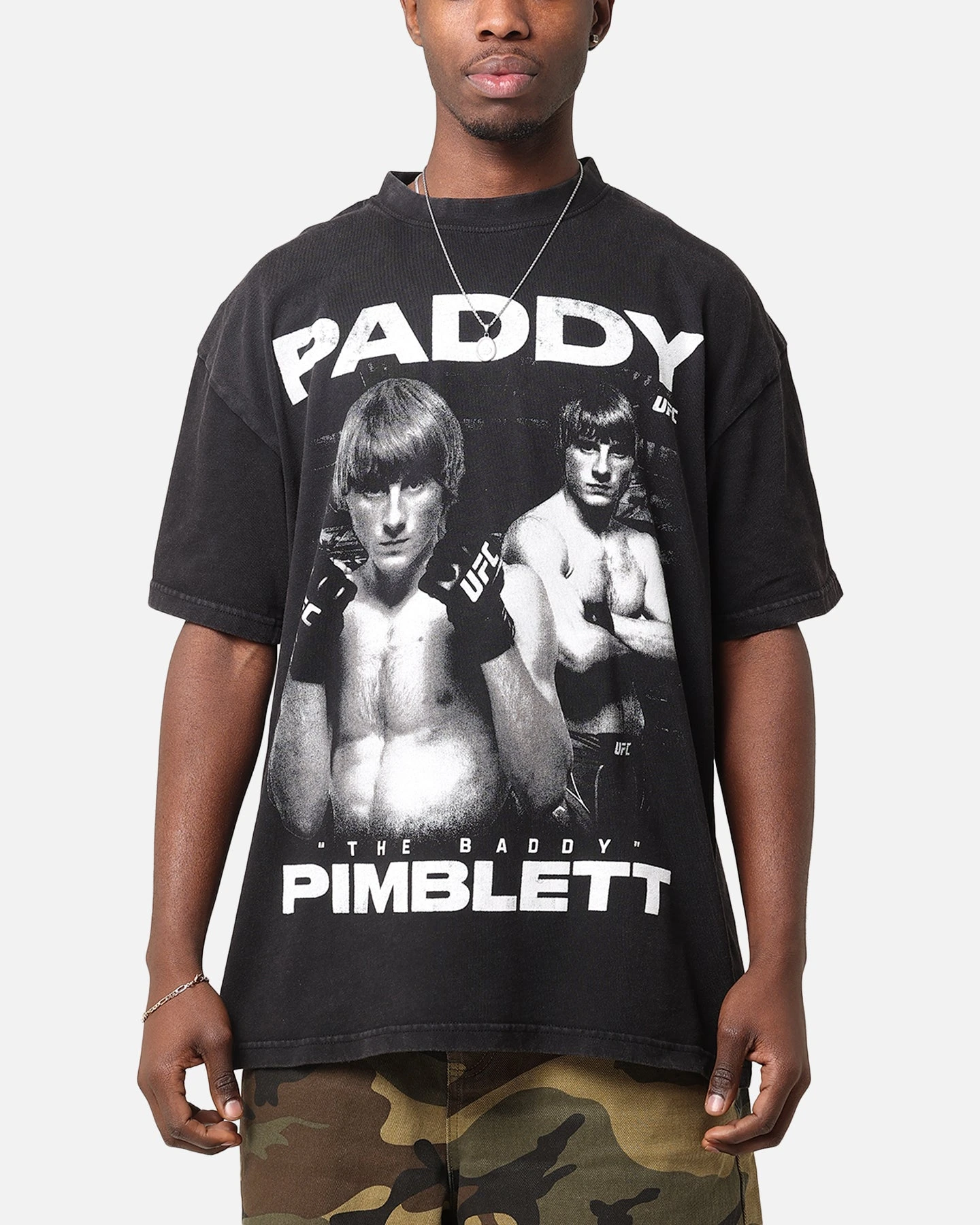 UFC By Culture Kings Paddy 'The Baddy' Pimblett Vintage T-Shirt Black Acidwash 3 UFC By Culture Kings Paddy 'The Baddy' Pimblett Vintage T-Shirt Black Acidwash