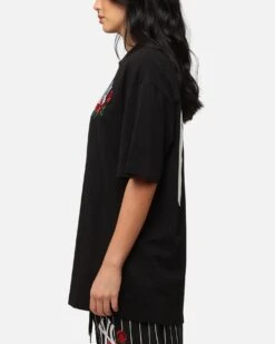 New Era New York Yankees Rose Oversized T-Shirt Black -Culture Kings 02051301 YB001 womens 00060