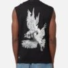 Saint Morta Doves Oversized Muscle T-Shirt Black -Culture Kings 02051302 YB001 mens 00010