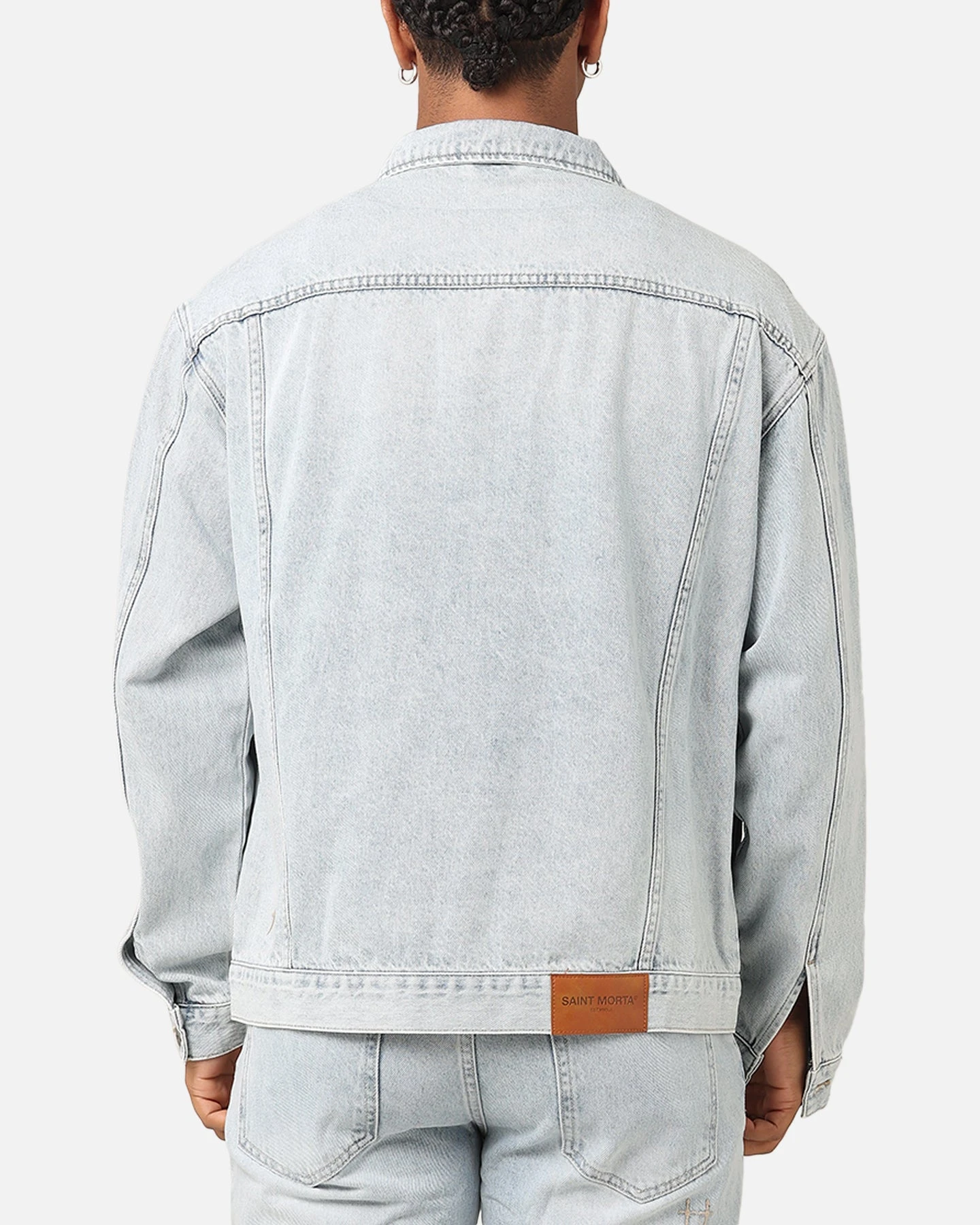 Saint Morta Denim Trucker Jacket Light Blue Denim 5 Saint Morta Denim Trucker Jacket Light Blue Denim - Image 3