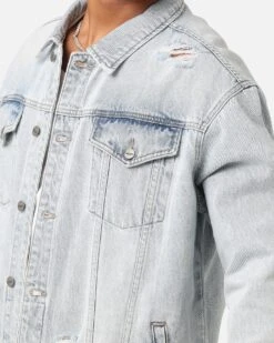 Saint Morta Denim Trucker Jacket Light Blue Denim 15 Saint Morta Denim Trucker Jacket Light Blue Denim -Culture Kings 02051307 YD076 mens 00070