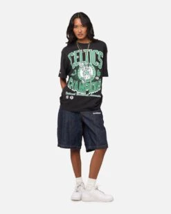 Mitchell & Ness Boston Celtics Champions 'Luck Of The Irish' T-Shirt Faded Black -Culture Kings 02051326 YB554 womens 00020