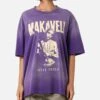 Tupac Makaveli Sunfade T-Shirt Sun Washed Blue -Culture Kings 02051357 YS930 womens 00010