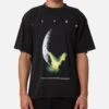 Goat Crew Alien Classic Vintage T-Shirt Black Acidwash