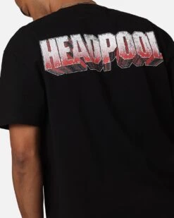 Goat Crew Marvel Deadpool Headpool Vintage T-Shirt Black Acidwash -Culture Kings 02051371 YB017 mens 00070