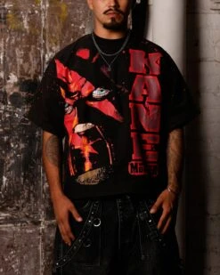 Loiter X WWE Kane Vintage T-Shirt Vintage Black