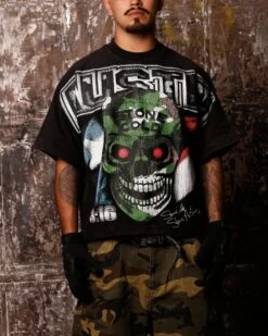 Loiter X WWE Stone Cold Vintage T-Shirt Vintage Black